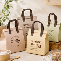 Sac à lunch isotherme triangulaire avec logo personnalisé, sac alimentaire thermique écologique non tissé, sac isotherme réutilisable pour aliments chauds et froids