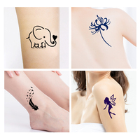 Cinq dix livret de pochoir de tatouage de motif de coeur de Tiebeauty d'OEM pour l'art corporel durable temporaire 1-7 jours usine chinoise directe de GMPC