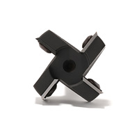 HOZLY Fraise à défoncer à quatre cannelures, diamètre de la tige 8mm, plaquettes en carbure amovibles, pour le travail du bois, modèle S8*D40*H62-4T 12mm