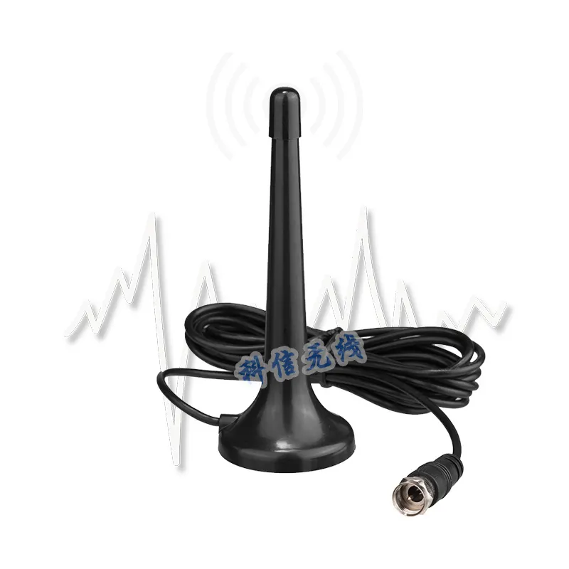 Terrestre antenna TV interna HD DTMB telescopica antenna di ricezione famiglia FM car radio antenna 72-868mhz base magnetica