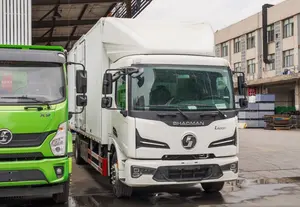 شاكمان جديد 4x2 شاحنة بضائع يدوية ديزل وقود 10 طن سعة تحميل 8.7 متر طول حاوية يورو 4 سريع علبة تروس لليسار