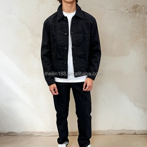 Ensemble en jean de haute qualité pour homme : Veste et pantalon en denim épais délavé style vintage - Product Image 3