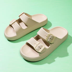 Cómodas Chanclas de <span class=keywords><strong>plataforma</strong></span> suave, zapatillas para el hogar y la playa, toboganes en la nube para mujeres y hombres, Material de plantilla EVA - Product Image 6