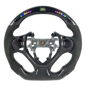 <span class=keywords><strong>Volante</strong></span> Deportivo de Fibra de Carbono y Alcántara para <span class=keywords><strong>Honda</strong></span> <span class=keywords><strong>Civic</strong></span> 9na Generación, con LED, 2010 2011 2012 2013 2014 2015 - Product Image 1