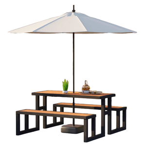 식당 테이블과 의자 판매용 식당 테이블과 의자 세트 벤치가 있는 식탁 - Product Image 5