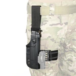 Holster de pistolet tactique G17 à fixation sur la jambe, à extraction rapide, application de sécurité sécurisée avec sac de fixation extérieur - Product Image 1