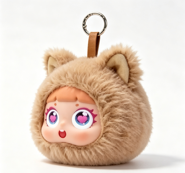 Portable Plush Cat Head Shape for V5.3 Wireless Speaker  5W 600mAh Battery 3-5h Playtime