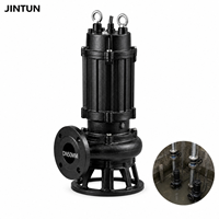 Pompe submersible broyeuse pour eaux usées en fonte, résistante à la corrosion, anti-colmatage, pour le rejet de particules solides, pour l'élevage et le relevage des eaux usées