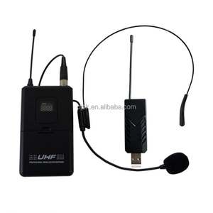 Clavax-Micrófono de solapa inalámbrico UHF, auricular universal para enseñanza, micrófono de pecho, paquete de cintura dinámico - Product Image 4