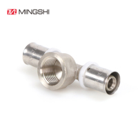 Raccord de tuyauterie hexagonal en laiton moulé haute pression pour PEX, sans plomb, taille 16-32 mm