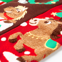 Chaussettes de Noël en gros de haute qualité pour cadeau et décoration-Chaussettes moelleuses floues de bonhomme de neige du Père Noël pour femmes, enfants, hiver en vrac