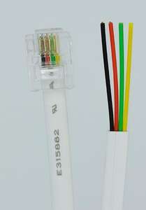 Câble téléphonique plat RJ11 6P4C 4 cœurs pour intérieur - Jumper en cuivre sans oxygène pour une connectivité améliorée (vente en gros) - Product Image 3