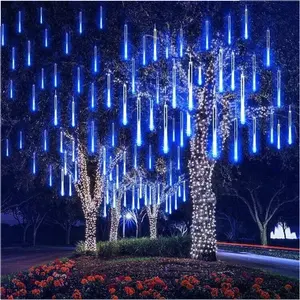 30cm/50cm/80cm su geçirmez tüpler Meteor ışıkları noel düğün ağaçları için festoon aydınlatma bahçe peri ışıkları
