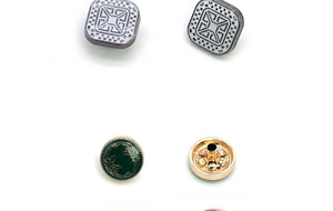 Biểu Tượng Tùy Chỉnh Fastener Prong Kim Loại Vuông Thobe Snap Nút <span class=keywords><strong>20Mm</strong></span> Kẽm Hợp Kim Flatback Phong Cách Có Thể Giặt May Mặc Nút Mạ - Product Image 4