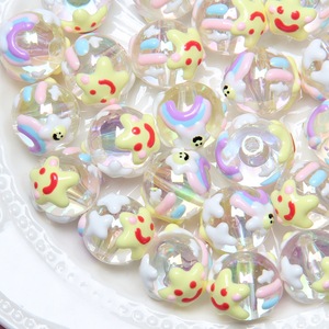 Explosivo DIY Frisada Celular & Carro Cadeia Hand-Painted Heavy Oil Bag <span class=keywords><strong>Hanger</strong></span> Plástico Acrílico Loose Beads Mix Cores Em Massa DIY - Product Image 4
