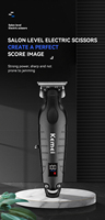 Kit de tondeuses à cheveux professionnelles populaires, rasoir électrique sans fil, ensemble de toilettage de la barbe, écran LCD, longueurs réglables, version anglaise