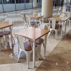 (SP-CS109-b) Nhà Hàng Phong Cách Mỹ Bàn Ăn Đặt Bàn Cà Phê Cổ Điển Với 2 Ghế - Product Image 2