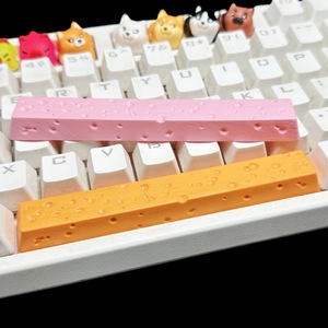 Customized ESC Personality Resin Cheese Design Yellow <strong>3D</strong> Mechanical <strong>Keyboard</strong> Single DIY Keycaps OEM - Product Image 5