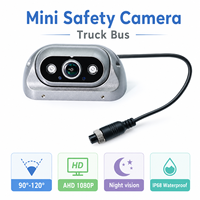 Mini caméra latérale pour système de détection d'angle mort des véhicules, caméra de sécurité HD grand angle pour l'aide au stationnement des camions et bus