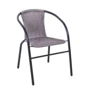 Уличная мебель, садовый набор, пластиковый стул из смолы, металлическая рама, садовая мебель, балкон, ротанговый садовый стул, ротанговый стул