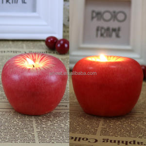 Personalizza il Logo di colore rosso di molte dimensioni Apple of My Eye novità Mini candela accattivante a forma di mela abbagliante - Product Image 4
