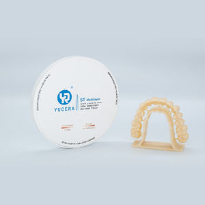 Yucera <span class=keywords><strong>St</strong></span>-Meerlagige Zirkonia Schijf 98Mm Tandheelkundig Cad/Nokmateriaal | 1200mpa Sterkte & 45-55% Gradiëntdoorschijnendheid - Product Image 3