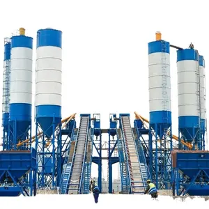 Hzs180 Best Selling Products 2024 Belt Type Concrete Mixing Station With Three-Point Mounted Weighing For Sale In Kenya