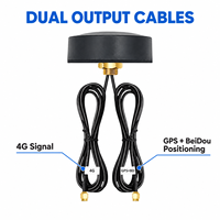 Antenne combinée 4G LTE GPS BeiDou à double sortie, montage à vis, antenne externe verticale pour terminal de suivi IoT et télématique de véhicule