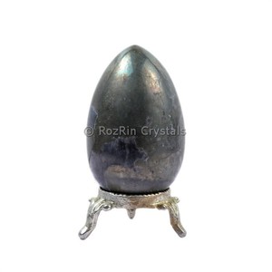Huevo de piedras preciosas naturales al por mayor | Huevo de piedras preciosas de pirita para curación - Product Image 1