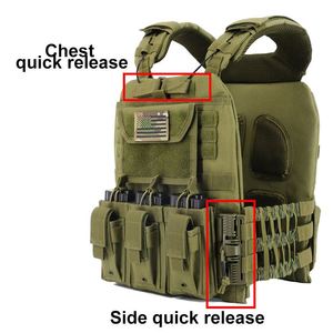 Gilet tactique de combat à dégagement rapide avec poche pour chargeur - Product Image 6