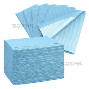 Nappes jetables non tissées 33x45cm bleues, 500 pièces, pour nail art, dentisterie, tatouage, soins de beauté - Product Image 1