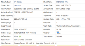 14.0 Máy Tính Xách Tay Bảng Điều Khiển Mờ Bóng LP140WH8NV140FHM N140HCE N140HCA B140XTN03 <span class=keywords><strong>LP140WH2</strong></span> HB140WX1 N140BGE Máy Tính Xách Tay Màn Hình <span class=keywords><strong>LCD</strong></span> Hiển Thị - Product Image 4