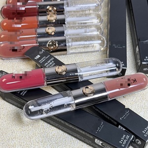 <span class=keywords><strong>Gloss</strong></span> à lèvres liquide double embout KIO en stock, longue tenue, non-transfert, à base d'eau, couleur transparente pour femme - Product Image 2