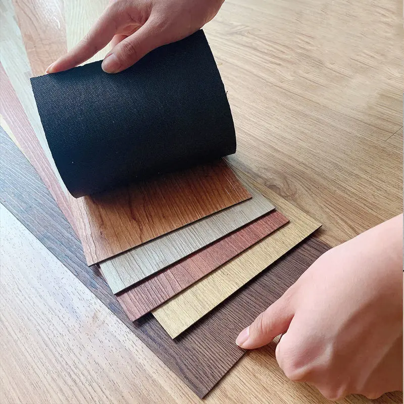 Tapis en bois et marbre, Texture imperméable, anti-feu, anti-eau, antidérapant, colle de bonne qualité, sol en vinyle, plancher en pvc