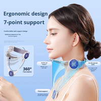 Nouveau dispositif de correction de posture cervicale réglable avec cadre de soutien fixe pour la traction des épaules et du cou