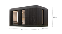 Maison préfabriquée moderne de luxe, petite maison préfabriquée, bâtiments, cabines, hôtel, appartement, villa, cabane, jardin, petite maison