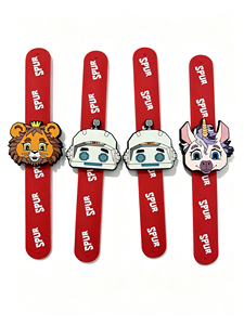 Custom Silicone Rubber Waterproof <b>Wrist</b> <b>Strap</b> Printed Cartoon Character Band Custom Logo for Promotional Events Giveaway Gifts - Product Image 1