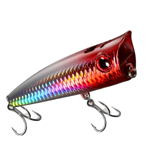 Noir ABS vague d'eau ramper leurre crochets Surface bruit flottant carpe perche basse imprimé Condition Poppers pour poisson d'eau salée - Product Image 2