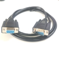 9-Pin RS232 COM kabel Data seri ekstensi Port 1m/1.5m/1.8m/2m/3m/5m Audio & Video DB9 koneksi silang langsung laki-laki dan perempuan