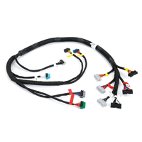 Arnés de Cableado Automotriz Personalizado Multirama con Tubo Corrugado y Código QR, Etiquetado L/R/P para Puerta, Tablero y Asiento de Vehículo OEM