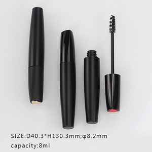 ขวดน้ำเจลสีดำทรงกลมขนาด8มล. พร้อมฝาขวดน้ำทรงสามเหลี่ยมสครับผิวเติบโตของขนตาสีดำหลอดเปล่า - Product Image 4