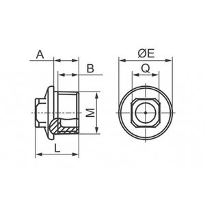 Pièce de machines de construction d'occasion à capuchon mâle en acier de 1/4 pouces - Product Image 3