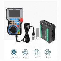ANDUUK CNC DM800 3/4/5 Axis Pantalla de 3,8 pulgadas Plus Botón de parada de emergencia Compatible con controlador de mango de código G Sistema de control de movimiento