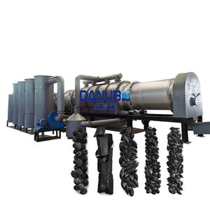 OEM Charcoal Continuous Furnace Operate 24 Hour Coconut <b>Shell</b> Carbonization Wood Oven Safe Rotating - Product Image 1