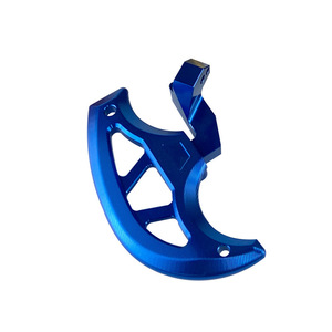 CNC Aluminum Front Pedal For Electric Bike Customizable Folding Blue Motorcycle Modification Part - Product Image 1