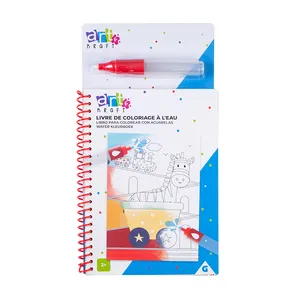 OEM manufacturer cheap kids colorful doodle water paint magic drawing book with water pen
