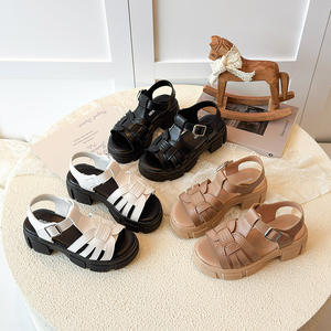 <span class=keywords><strong>Sandales</strong></span> romaines pour filles et garçons, nouvelle collection été 2026, style coréen, chaussures tissées princesse pour enfants - Product Image 1