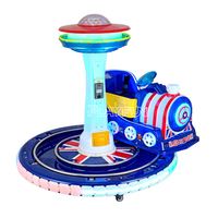 Produit phare : Machine de manège pour enfants, train électrique miniature à monnayeur, style britannique, sans écran, à thème phare et dessin animé