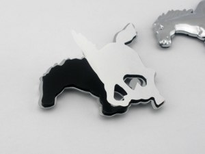 Logos chromés automobiles personnalisés en ABS, emblèmes de <span class=keywords><strong>voiture</strong></span> universels modifiés pour Tesla, Ford, Ferrari, Honda, Lamborghini, Audi - Product Image 6