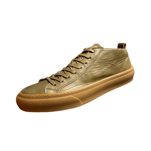 Chaussures montantes en cuir véritable pour hommes, bout rond, couleur unie, légères, respirantes, chaudes, baskets décontractées automne-hiver 2025 - Product Image 5